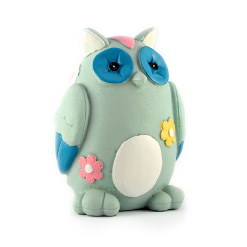 Velador bugo azul de poliserina con adapt de USB a 220 20,3x9,8x12,5cm